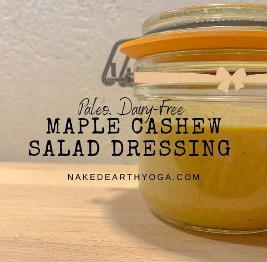 Creamy Paleo Maple Cashew Salad Dressing